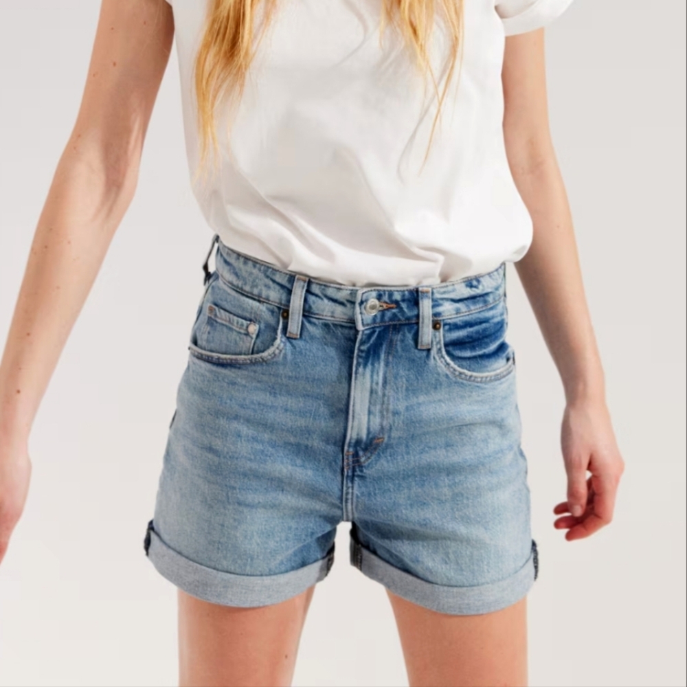 High Rise Jean Shorts - 10